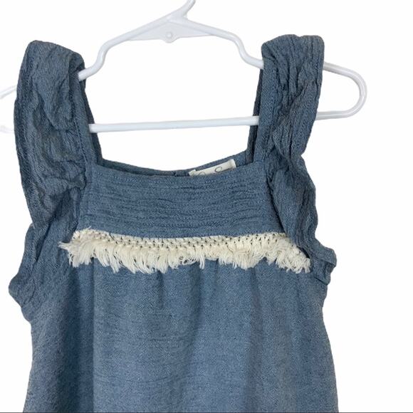 Jessica Simpson Sleeveless Chambray Tunic Size 6X - Picture 2 of 7